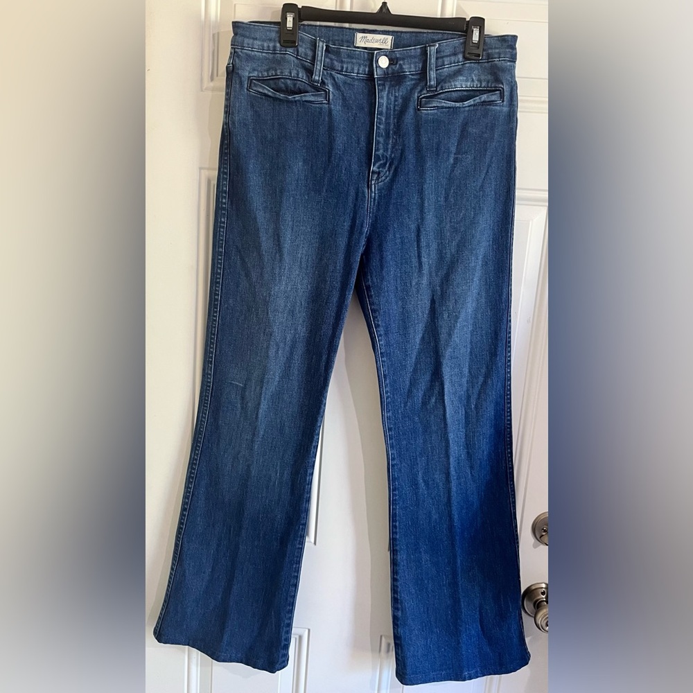 Madewell Women's Flare Jeans in Dark Blue